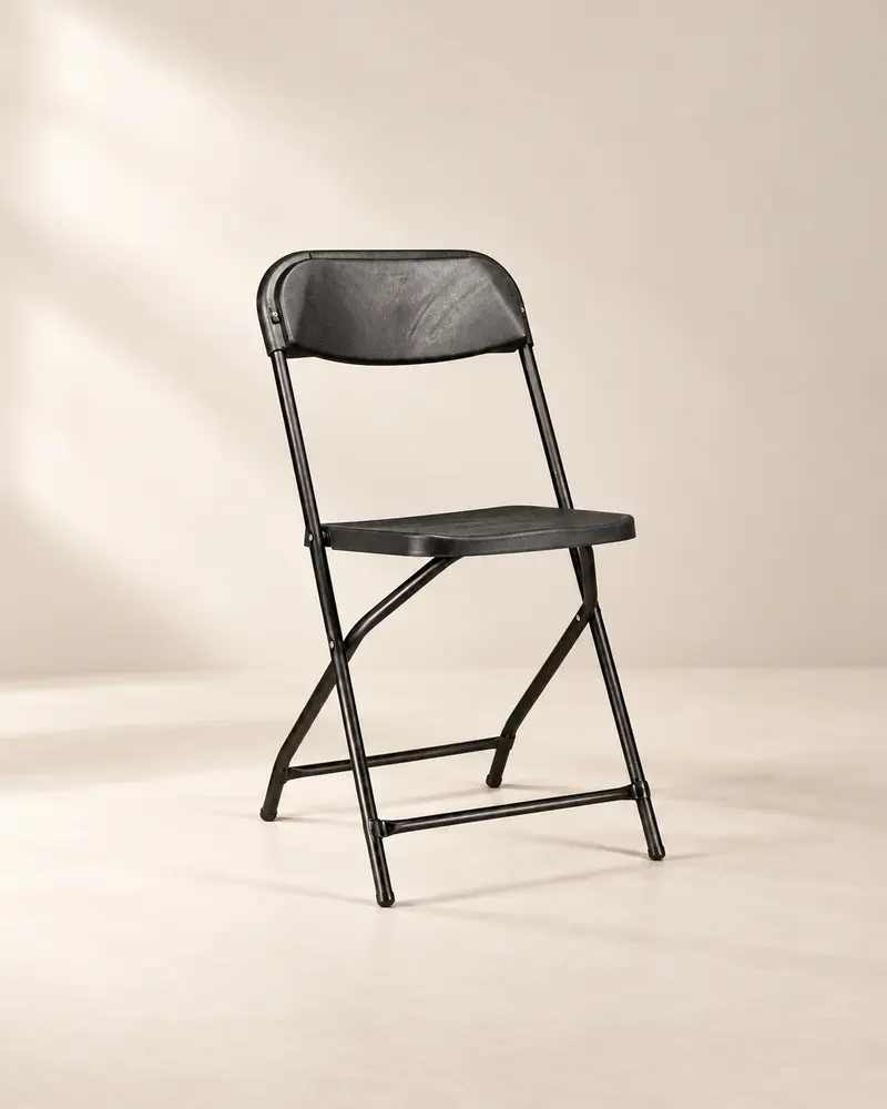 Silla plegable de plástico
